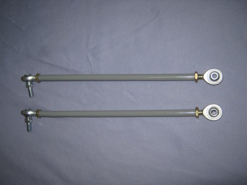 Complete control stick push rod assemblies