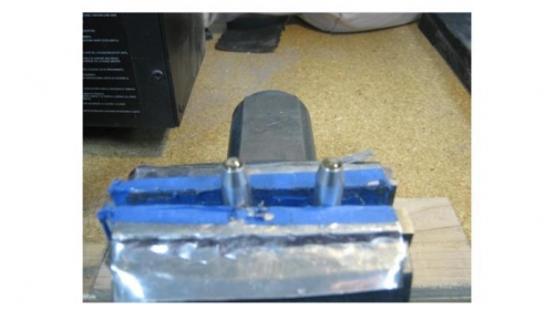 Steps 1-2 Install fuselage pin stoppers-insert magnet and fill with epoxy