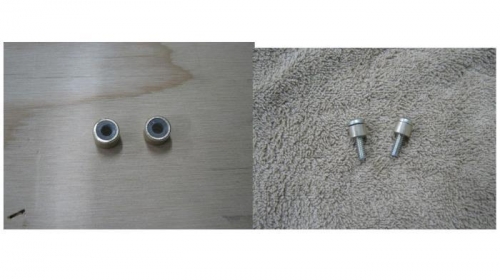 Steps 3-4 Installed bushings & screw assembly