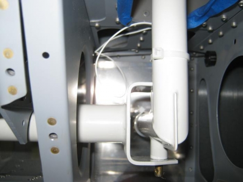 Right control stick installed