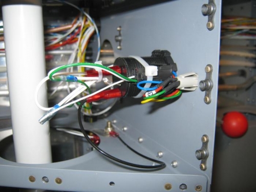 Power outlet wiring installed