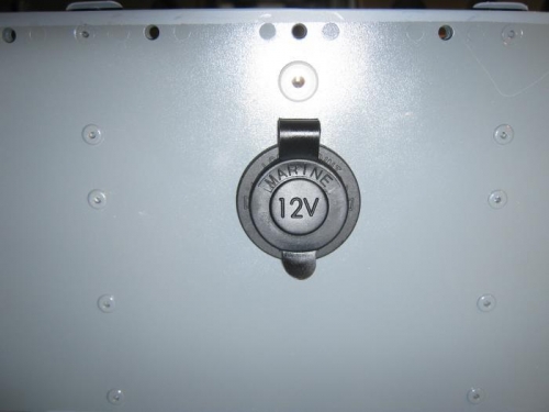 Power outlet from front