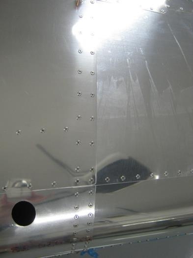 Left side tailcone/fuselage attachment complete