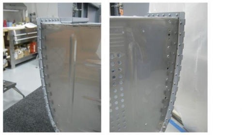 Riveted right & left lower cowl hinges