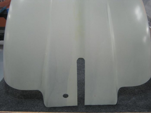 Took this picture prior to removing the material for the opening of the exhaust.