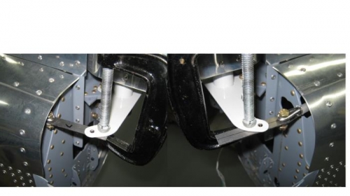 Marking the rudder cable links