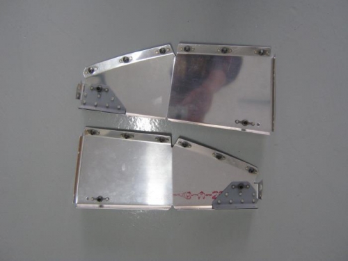 Interior view-attached all nut plates and doublers