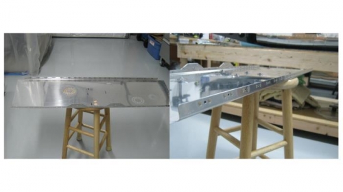 Panel base nut plates installed