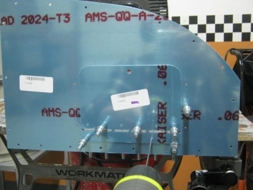 Test-fit map box door for match drilling