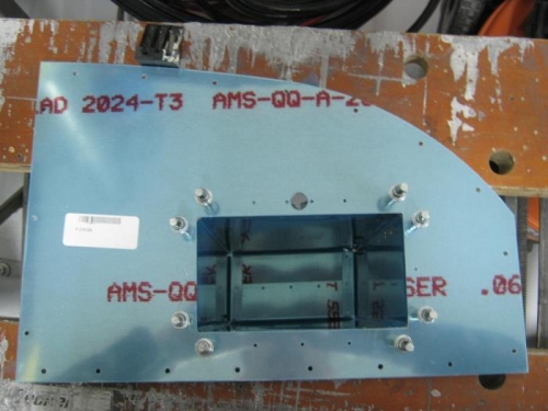 Match drilled all #40 and #30 holes on map box assembly