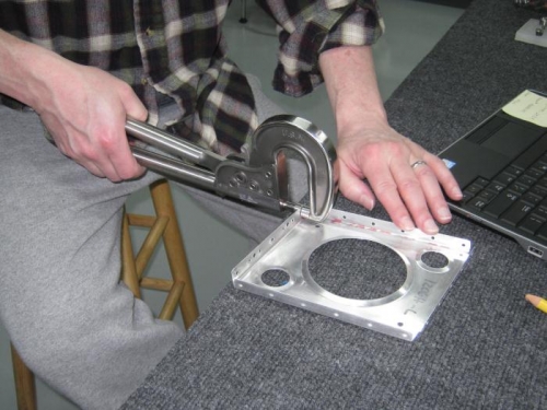 Dimple holes in F1206h baggage ribs