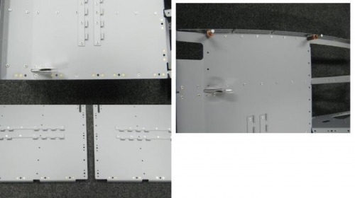 Install nut plates and seat floor support for the F1225-L seat floor