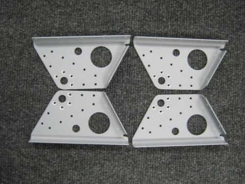 Countersink the 4 holes surrounding the bearing hole in the F1233B-L/R control column mount brackets