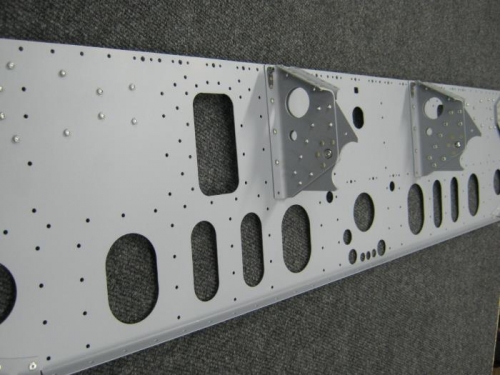 Installed Left & right control column mount assemblies