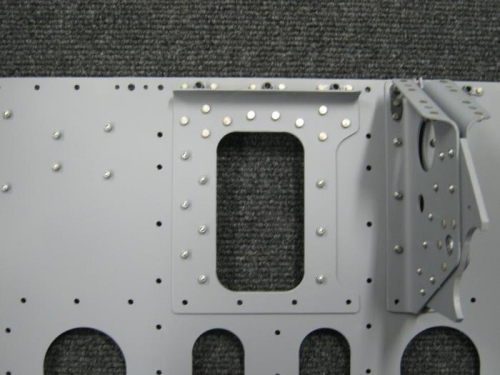 Installed left bulkhead doubler plus nut plates