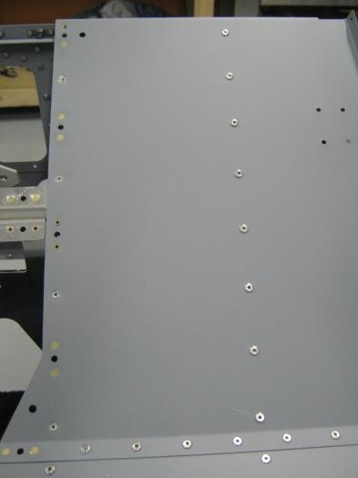 Iinstall nut plates on Left seat ramp floor