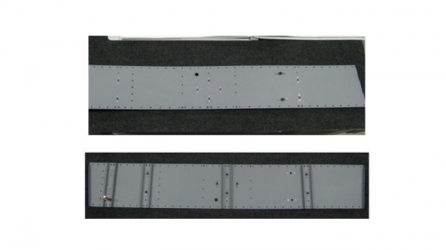 Installed rudder panel support channels and nut plates to firewall shelf