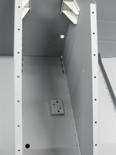 Flow meter bracket installed