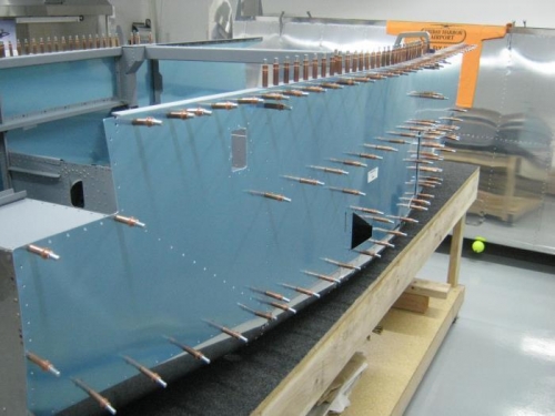 Match drilled the F1234 L canopy deck  and the F1255 R longeron using F1270 leftt skin