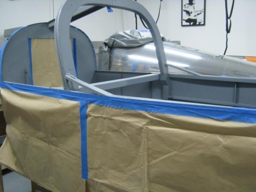 Taped and readied for paint