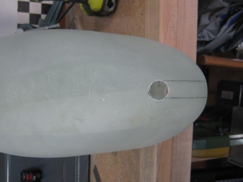 Mark scribe lines and drill 3/4