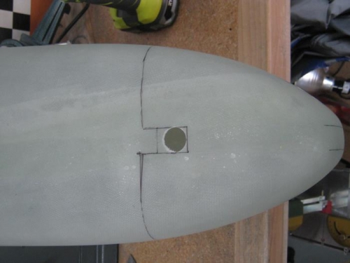 Mark scribe lines and drill 3/4