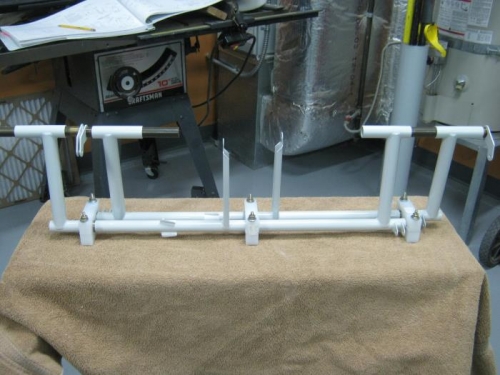 Temporarily setting up rudder pedals to match drill brake pedals