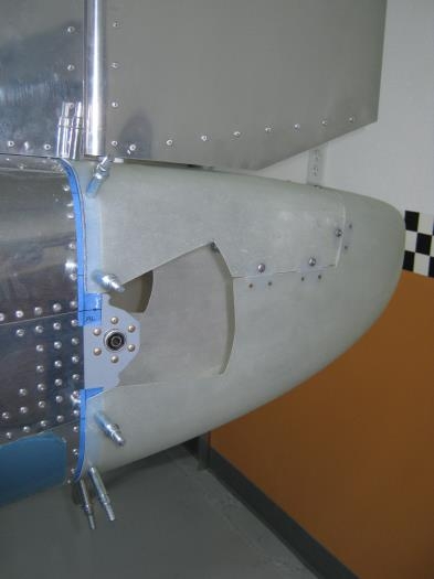 Drilled #40 cone attachment holes on left side