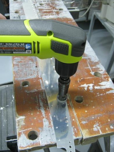 F1201H upper forward fuse doubler machine countersinking nut plate holes