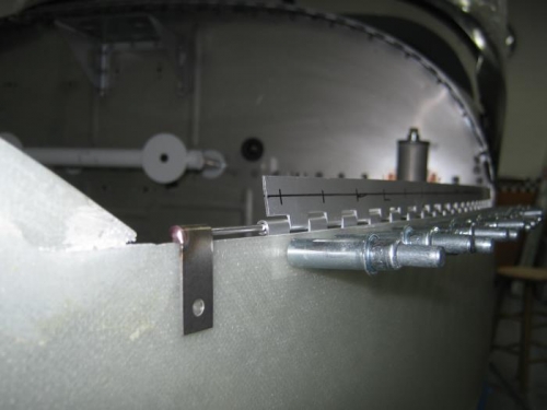 Hinge attached; cowl pins inserted