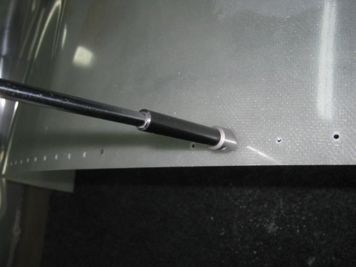 Countersinking holes on top cowll