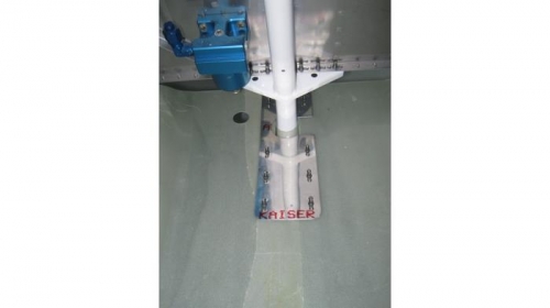 Lower cowl closeout bracket installed