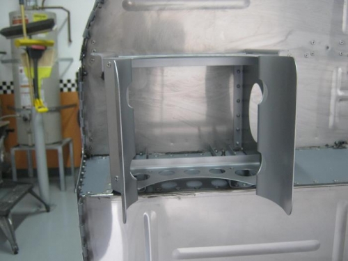 Installed lower reinforcement bracket