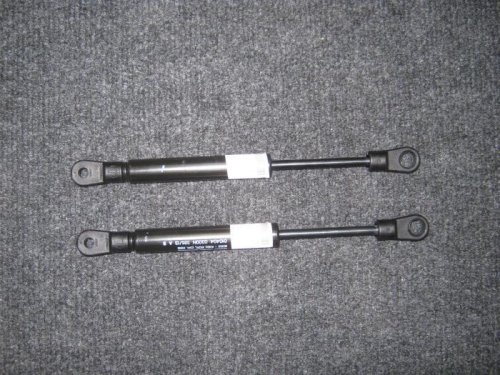 Drilled to final size, holes in struts