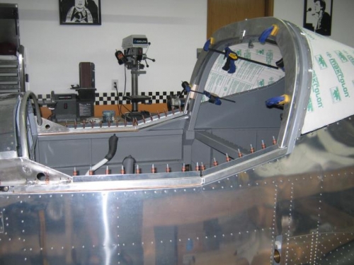 Left side canopy rail match drilled