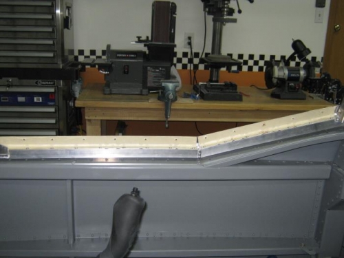 Holes drilled-right side