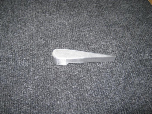 Beveled top edges and radius front of canopy handle