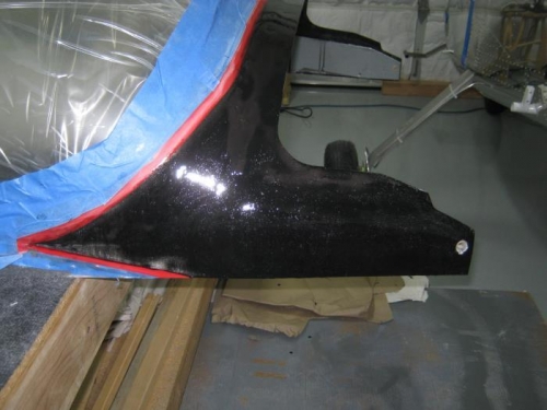 Right side layup cured and ready to begin sanding