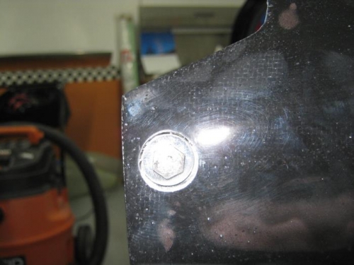 Canopy pivot hole drilled