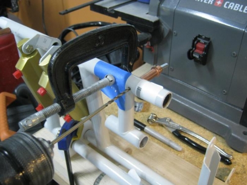 Match drilled #30 hole.  followed up with #12 all the way thru and 1/4