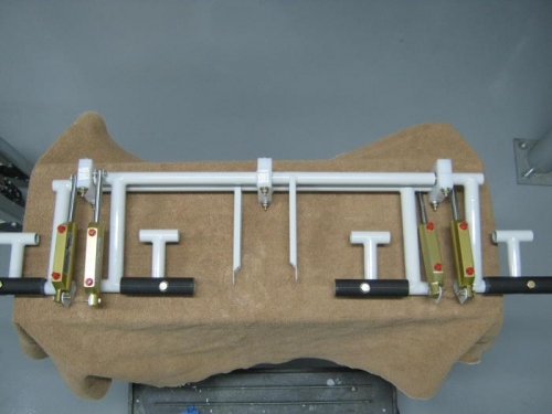 Rudder pedal assembly complete; ready for installation