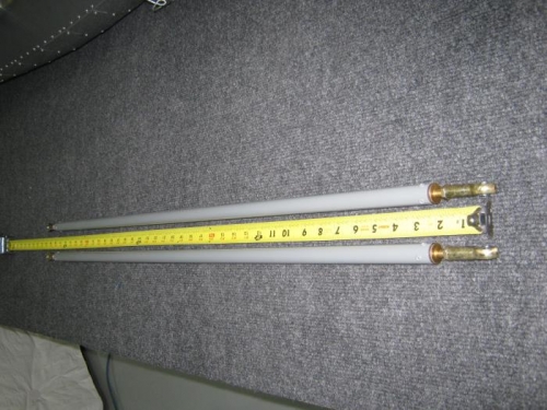 Completed F1265 flaperon pushrod assemblies