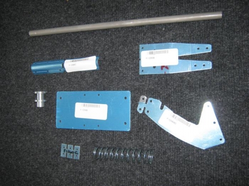 Components for assembling the fork assembly and the detent bracket assembly