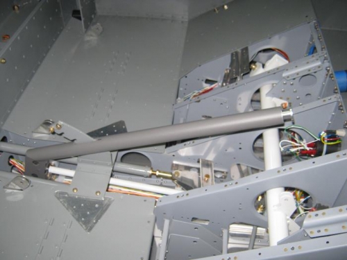 Detent bracket installed and the fork assembly installed in the flap handle and adjusted per spec