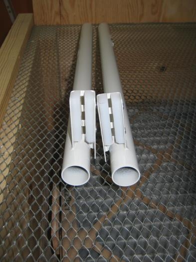 Flaperon torque tubes with the F1261 spacers installed
