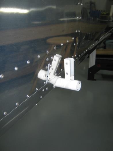 Left flaperon torque tube installed