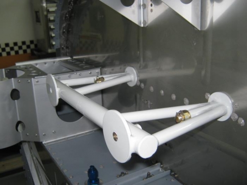 Engine mount standoff installed