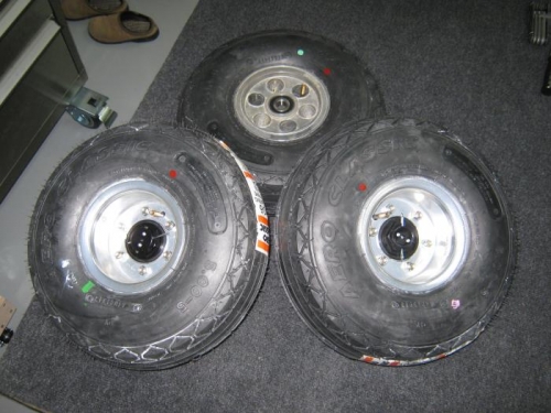 Alll wheels completed and inflated to spec