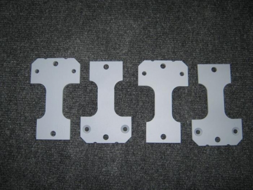 Wear and doubler attachment plates for main landing gear; prepped for install