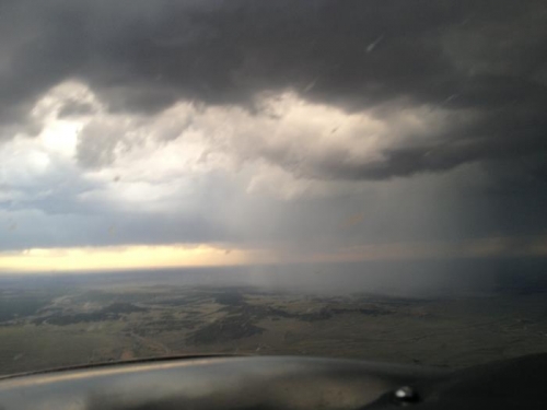 Big storms on my approach back to APA